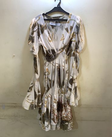FaithVintage Damen Druckkleid