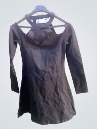 Faith Vintage Black Cut-Out Heart Kleid PLN-48022