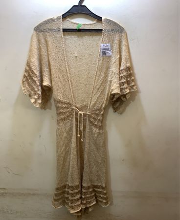 FaithVintage Damen Beiger Strickcardigan