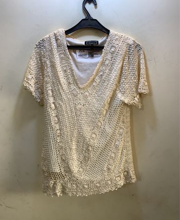 Debenhams Classics Cream Häkeloberteil