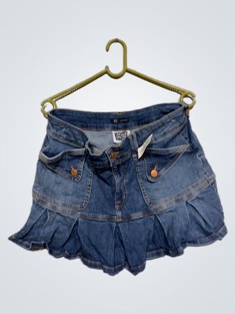 Wiederverwerteter Vintage Denim Minirock