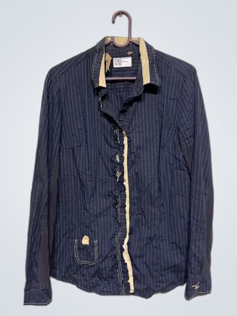 Bottega gestreiftes Button-Up Hemd