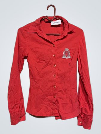 AYSHA Rotes Button-Up Hemd