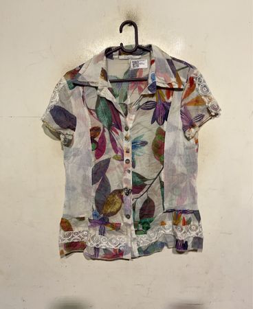 GIULIA GALANTI Damen Kurzarmshirt mit Floralprint
