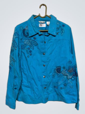 Laura Ashley Verzierte Knopfleistenjacke