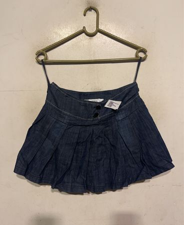 Duoyi Plissee-Denim-Rock