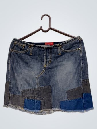 EVA BY MORITZ Patchwork Denim Minirock