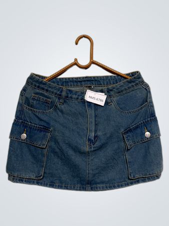 Denim Cargo Minirock