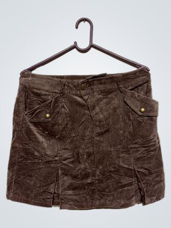 EAST BOY Brauner Cordrock Mini