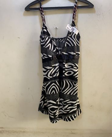 FaithVintage Schwarz-weißes Zebra-Muster Cami
