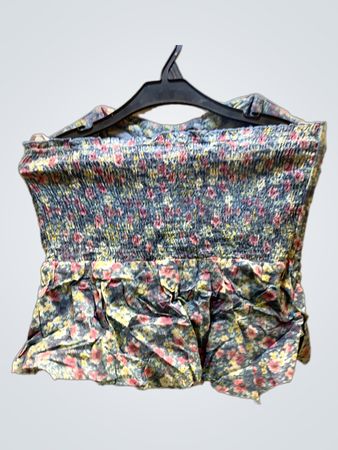 FaithVintage Floral Smocked Tube Top