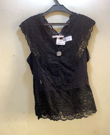 FaithVintage Schwarzes Spitzenoberteil