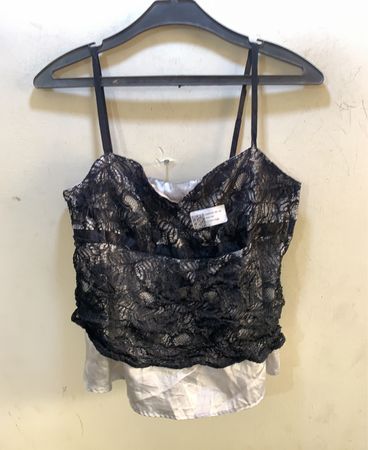 FaithVintage Schwarzes Spitzen-Camisole