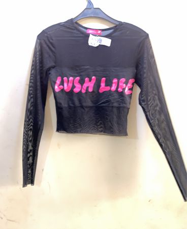 LUSH LIFE Mesh Langarm-Top