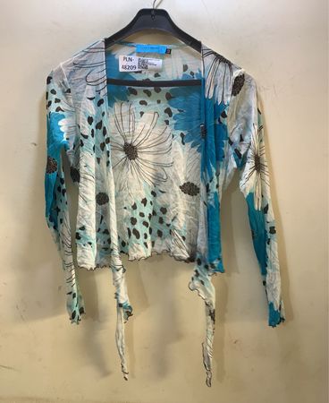Bellissima Damen Blauer Blumen Cardigan