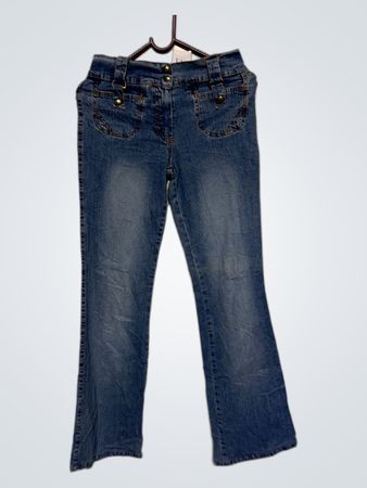 Blaue Denim-Jeans