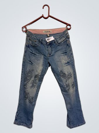 Line L Industry Damen verzierten Denim Jeans