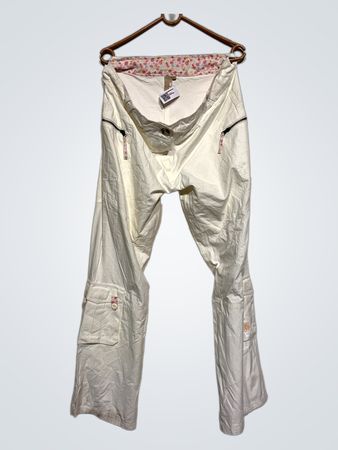 Weiße Cargo-Hosen