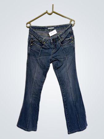 Blaue Denim-Jeans