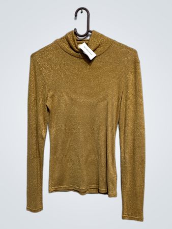 Goldener Rollkragenoberteil