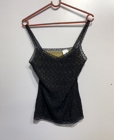 Schwarzes Spitzen-Camisole