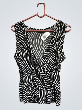 Dorothy Perkins Damen ärmelloses Wickel-Front-Top