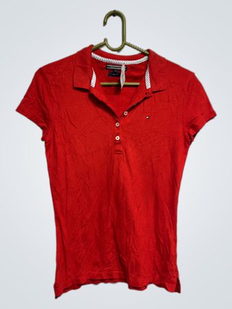 Tommy Hilfiger Rotes Polohemd