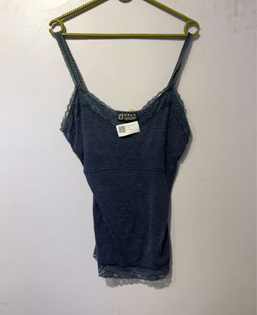 Yyup Elegante Spaghetti-Top mit Spitzenbesatz