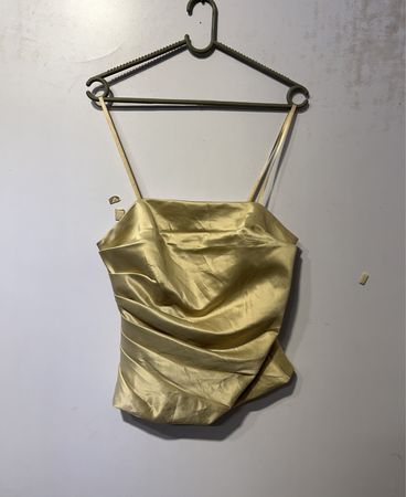 Gold Rüschentop