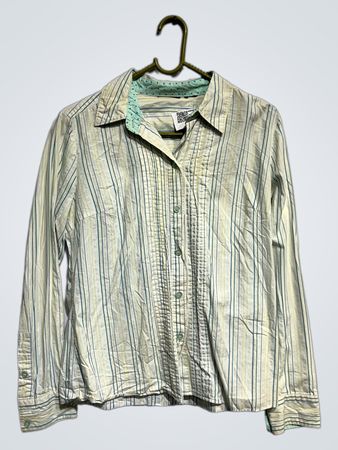 Gestreiftes Button-Up-Hemd für Damen