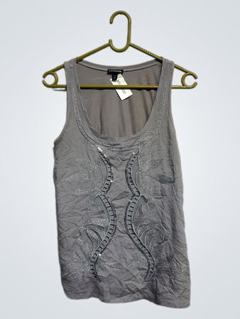 Express Damen grau verziertes Tanktop