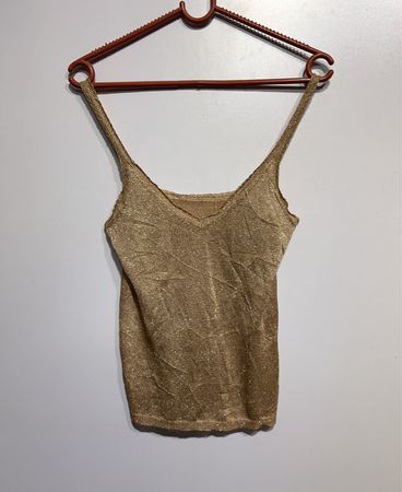 Gold Sparkle Tank Top