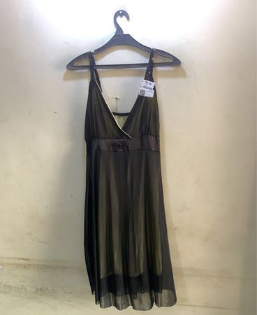 FaithVintage Schwarzes Slipkleid