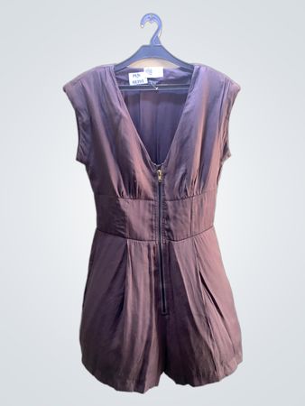 TOPSHOP Brauner Overall mit Reißverschluss