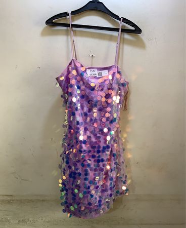FaithVintage Pailletten-Minikleid