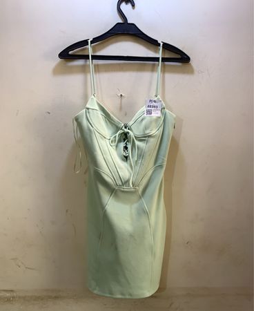 Hellgrünes Korsettkleid