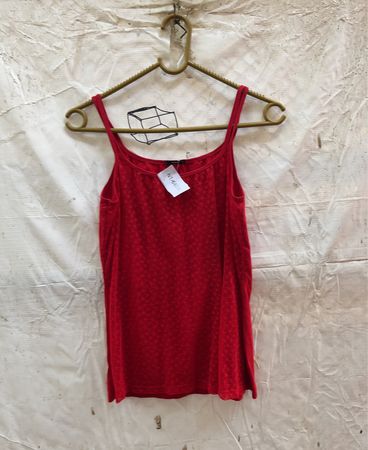 Tezenis Rote Spitze Trimm Spaghetti-Top