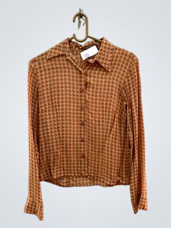 Versace Hahnentritt-Print Button-Up Hemd
