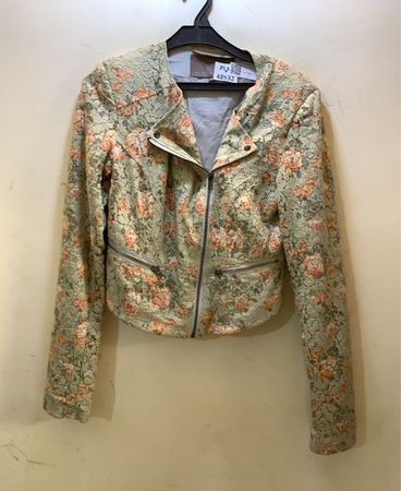 Blumen Spitze Bikerjacke