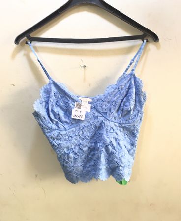 Amisu Blau Spitze Camisole Top