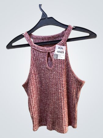 FaithVintage Rippstrick Schlüsselloch Tanktop