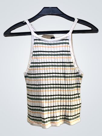 H&M Gestreiftes Rippentop