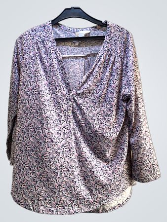 H&M Blumenmuster Langarmbluse