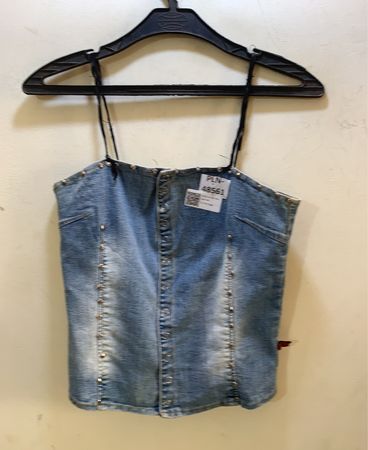 Denim Nieten Trägertop