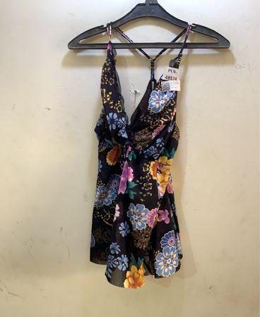FaithVintage Schwarzes Blumendruck-Cami-Top