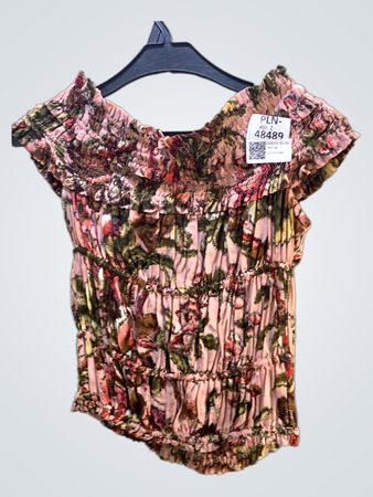 FaithVintage Rüschendes Blumen-Oversized-Top