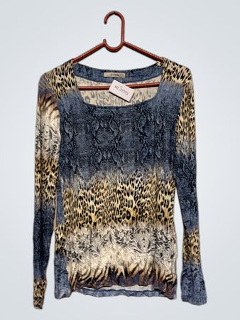 Gitarre Langarm-Top mit Tierdruck