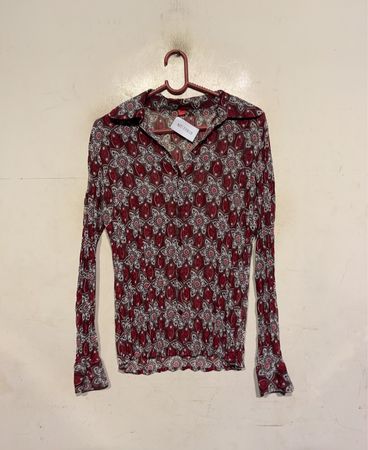 S.Oliver Langarm-Bluse mit Blumenmuster