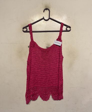 Rosa gehäkeltes Tanktop