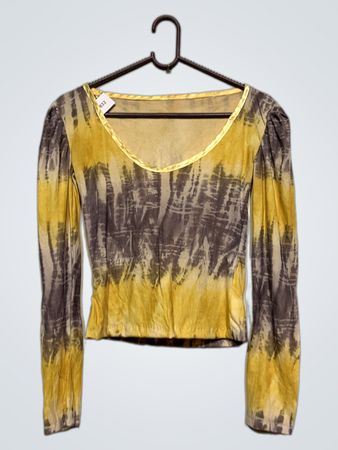 Langarm Tie-Dye-Oberteil